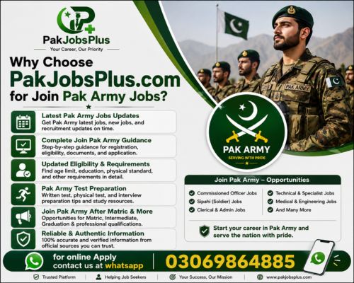 Join Pak Army Jobs