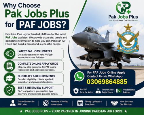 Latest PAF Jobs Apply 2026​